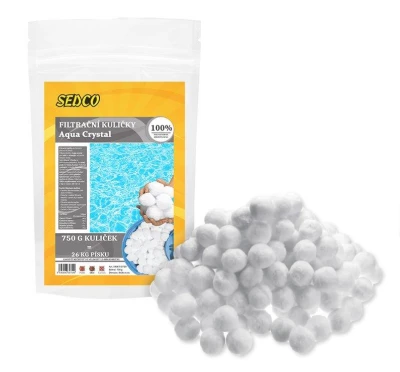 Sedco Filtrační kuličky PES AQUA CRYSTAL 750 g Sedco Filtrační kuličky PES AQUA CRYSTAL 750 g