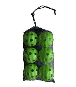 Sedco Sada florbalových míčků GREEN - 6 ks Sedco Sada florbalových míčků GREEN - 6 ks