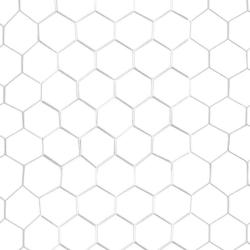 Sedco Síť kopaná Polyester Fibre 7,32x2,44x1,7/2m - SET NA DVĚ BRANKY POUZE bílá (VÝPRODEJ)