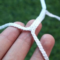 Sedco Síť kopaná Polyester Fibre 7,32x2,44x1,7/2m - SET NA DVĚ BRANKY POUZE bílá (VÝPRODEJ)