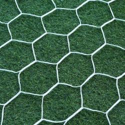 Sedco Síť kopaná Polyester Fibre 7,32x2,44x1,7/2m - SET NA DVĚ BRANKY POUZE bílá (VÝPRODEJ)