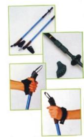 Sedco Trekové hole NORDIC WALKING ALU7075 65-140 cm