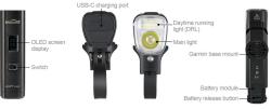 Seemee Přední Allty 1500 5F USB světlo
