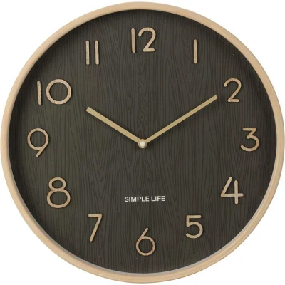 Segnale Hodiny nástěnné 38 cm dekor tmavé dřevo Segnale Hodiny nástěnné 38 cm dekor tmavé dřevo