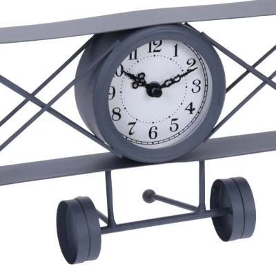 Segnale Hodiny stolní designové LETADLO 30 cm bílá