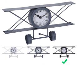 Segnale Hodiny stolní designové LETADLO 30 cm černá Segnale Hodiny stolní designové LETADLO 30 cm černá