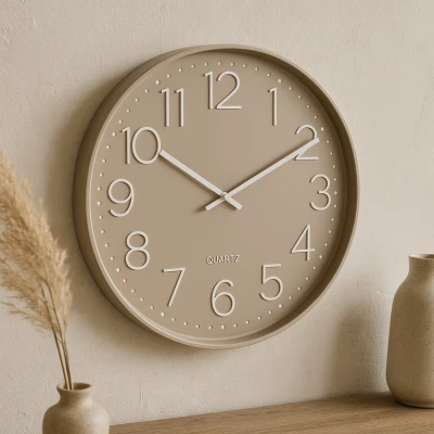 Segnale Nástěnné hodiny 50 cm barva taupe