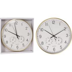Segnale Nástěnné hodiny s teploměrem a vlhkoměrem pr. 38 cm Segnale Nástěnné hodiny s teploměrem a vlhkoměrem pr. 38 cm