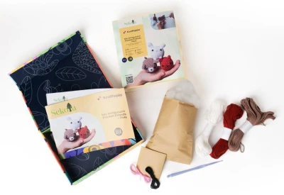 SEKOIA Kraftopia háčkování Zvířátka kreativní sada s přízí a nástroji