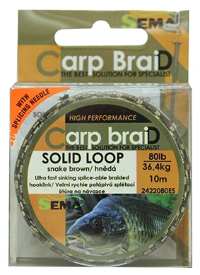 Sema Pletená šňůra Solid Loop 10 m 80 lbs / 36 4 kg