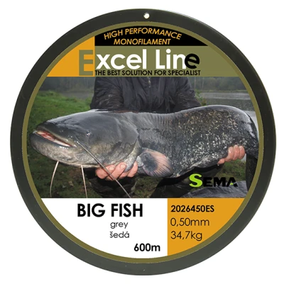 Sema Rybářský vlasec BigFish 600 m průměr 0 35 mm / 15 7 kg Sema Rybářský vlasec BigFish 600 m průměr 0 35 mm / 15 7 kg