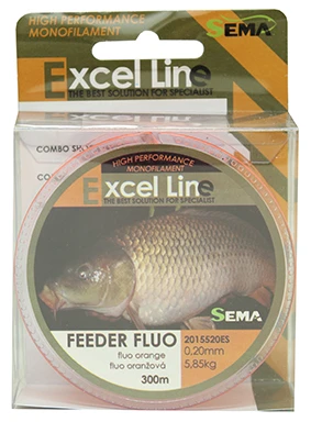 Sema Feeder Fluo 300 m 0,16 mm / 3,85 kg rybářský vlasec