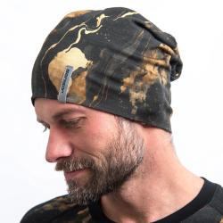 SENSOR Merino Impress čepice černá/cosmos