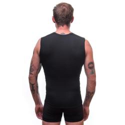 Sensor Coolmax Air černé pánské triko bez rukávů POUZE XXL (VÝPRODEJ)