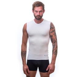 SENSOR Coolmax Air pánské bílé triko bez rukávů