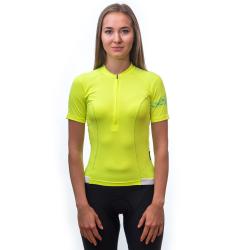 Sensor Coolmax Entry Neon Yellow dámský cyklistický dres