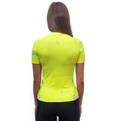 Sensor Coolmax Entry Neon Yellow dámský cyklistický dres