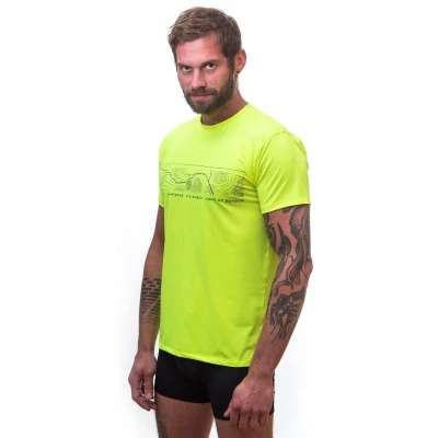 Sensor Coolmax Fresh Pt Gps reflexní žluté pánské triko krátký rukáv