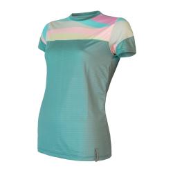 Sensor Coolmax Impress Mint/stripes dámské funkční triko