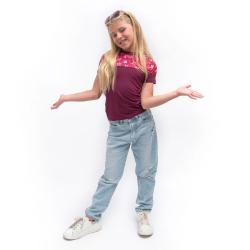 Sensor Coolmax Impress Lilla/girls Tattoo dětské triko krátký rukáv