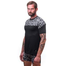 Sensor Coolmax Impress černé/stars pánské triko krátký rukáv