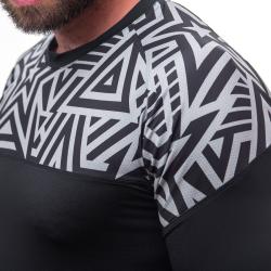 Sensor Coolmax Impress černé/stars pánské triko krátký rukáv