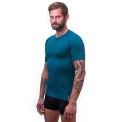 Sensor Coolmax Tech safírové pánské triko krátký rukáv