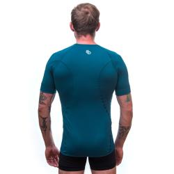 Sensor Coolmax Tech safírové pánské triko krátký rukáv