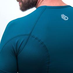 Sensor Coolmax Tech safírové pánské triko krátký rukáv