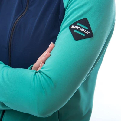 SENSOR Coolmax Thermo dámská bunda Sea Green/deep Blue