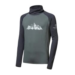 SENSOR Coolmax Thermo Mountains pánska mikina Olive/čierna