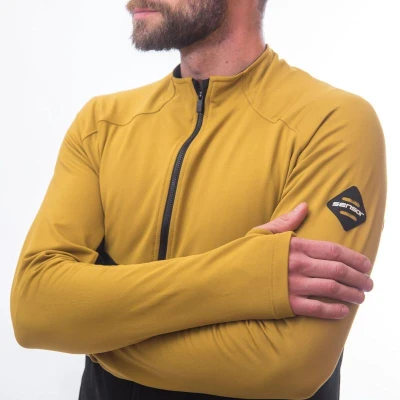 SENSOR Coolmax Thermo pánská mikina celozip Černá/mustard