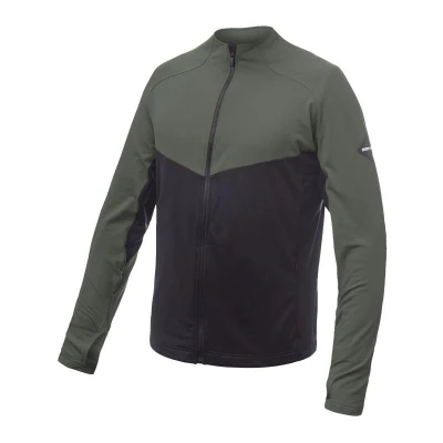 SENSOR Coolmax Thermo pánská mikina celozip Černá/olive Green