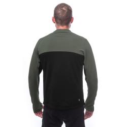 SENSOR Coolmax Thermo pánská mikina celozip Černá/olive Green