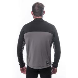 SENSOR Coolmax Thermo pánska mikina celozip Steel Gray/čierna