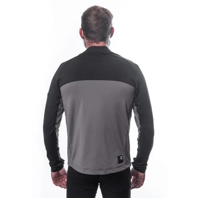 SENSOR Coolmax Thermo pánská mikina celozip Steel Gray/černá