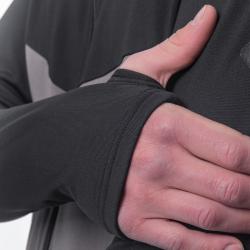 SENSOR Coolmax Thermo pánska mikina celozip Steel Gray/čierna