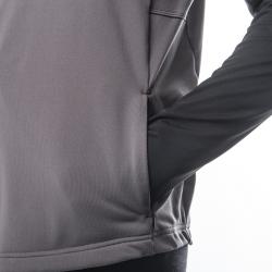 SENSOR Coolmax Thermo pánska mikina celozip Steel Gray/čierna