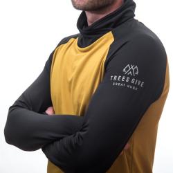 Sensor Coolmax Thermo Mustard/černá pánská funkční mikina