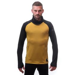 Sensor Coolmax Thermo Mustard/černá pánská funkční mikina