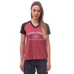 Sensor Cyklo Charger Růžová/černá dámský cyklistický dres