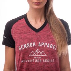 Sensor Cyklo Charger Růžová/černá dámský cyklistický dres
