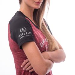 Sensor Cyklo Charger Růžová/černá dámský cyklistický dres