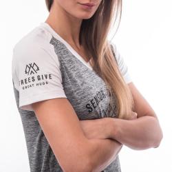 Sensor Cyklo Charger Šedá/bílá dámský cyklistický dres