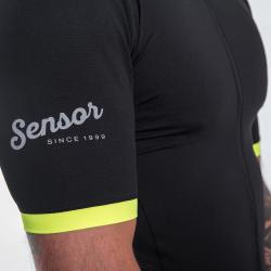 Sensor Cyklo Coolmax Classic True Black pánský cyklistický dres
