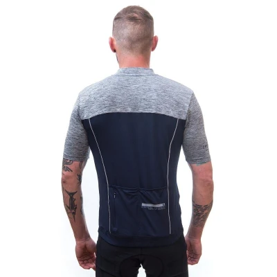 Sensor Cyklo Motion Deep Blue/šedá pánský cyklistický dres