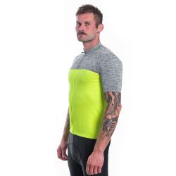 Sensor Cyklo Motion Neon Yellow/šedá pánský cyklistický dres