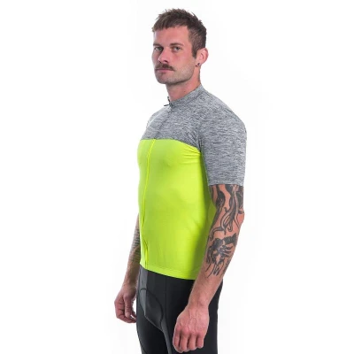 Sensor Cyklo Motion Neon Yellow/šedá pánský cyklistický dres