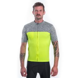 Sensor Cyklo Motion Neon Yellow/šedá pánský cyklistický dres