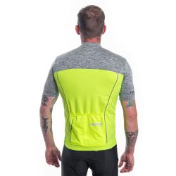Sensor Cyklo Motion Neon Yellow/šedá pánský cyklistický dres